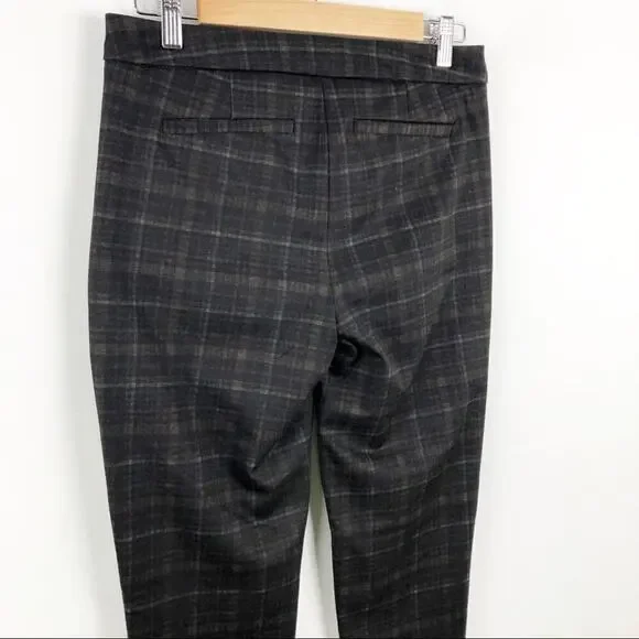 Rachel Zoe Laurel style- stylish brown plaid Pants - Picture 9 of 15
